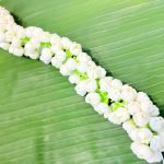 Pure White Artificial Foam Lotus Bud Garland Mala - Image 2