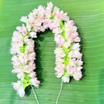 Pink & White Artificial Foam Flower Garland Mala