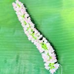Pink & White Artificial Foam Flower Garland Mala - Image 2