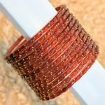 Rustic Rose Gold Sparkle Bangles - Image 2