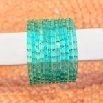 Emerald Glow Designer Bangles