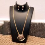 Royal Ruby Pearl Pendant Set