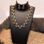 Golden Blossom Floral Necklace Set