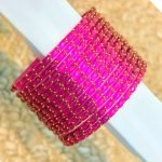 Radiant Pink Glitter Bangles - Image 2