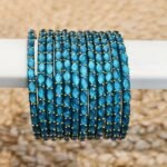 Raindrop bangle Light Sky Blue (MAT)