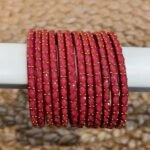 Raindrop bangle Red (MAT)