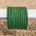 Raindrop bangle Green (MAT)