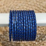 Raindrop bangle Blue (MAT)
