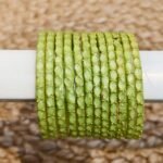 Raindrop bangle Pista Green (MAT)