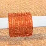 Raindrop bangle Dark Orange