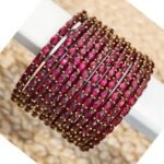 Raindrop bangle Maroon (MAT) - Image 2