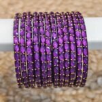 Raindrop bangle Purple (MAT)