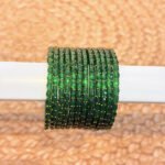 Raindrop bangle Green