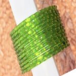Raindrop bangle Olive Green - Image 2