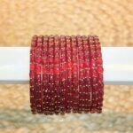 Raindrop bangle Red