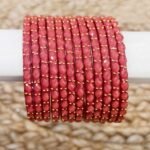 Raindrop bangle Tomato Red